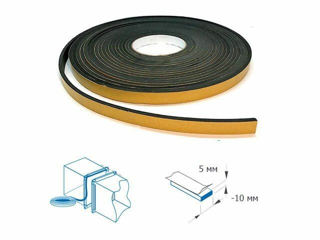 Лента межфланцевая уплотнительная 5х10 мм 10 м STARFIX (SM-63126-1) — фото 1