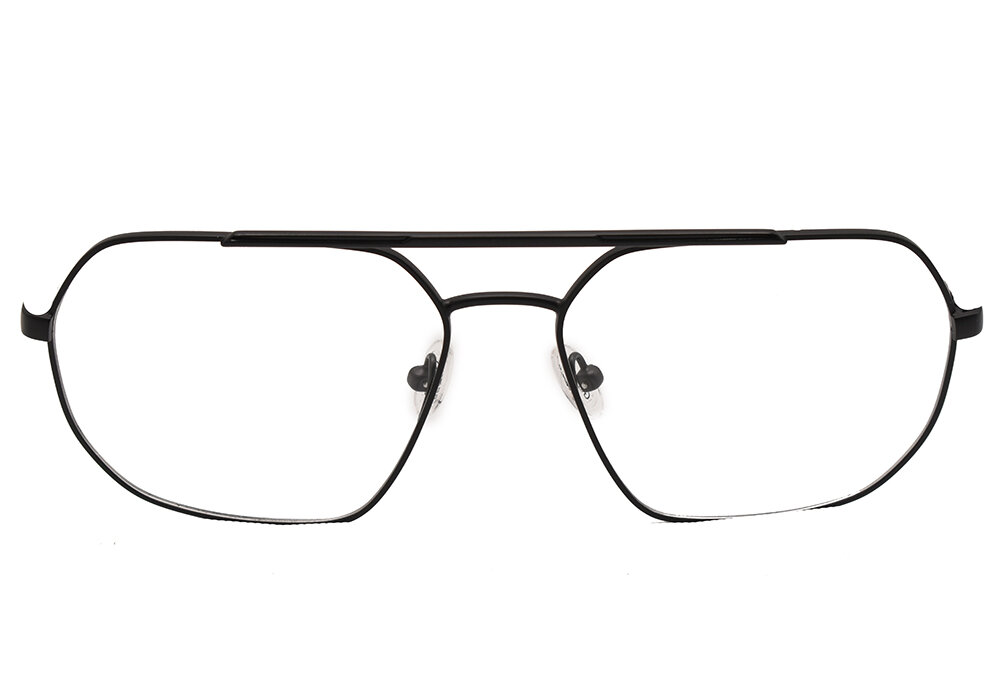 Оправы Для Очков Мужская оправа для очков Guess GU 50075 002, цвет: черный, авиаторы, металл