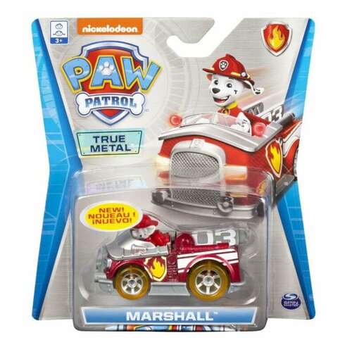 Машинка Paw Patrol Щенячий патруль Маршалл 6053257/20121383 машинка paw patrol дайкаст true metal sea patrol marshall маршалл 6053257 20131200