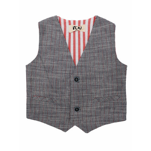 фото Жилет y-clu', размер 74, серый