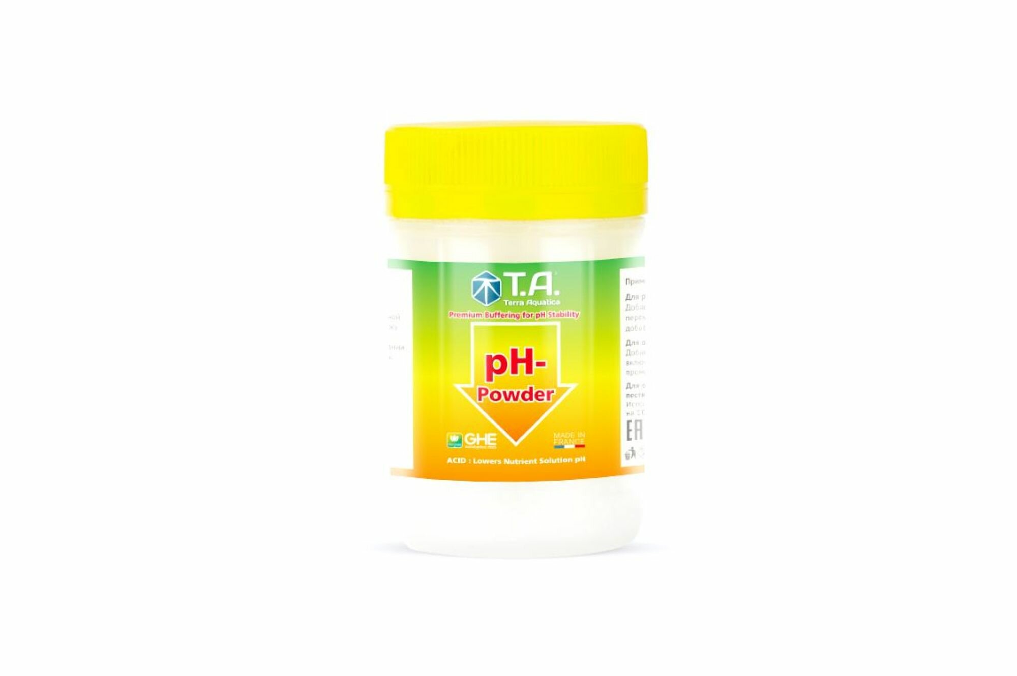 Солемер/ регулятор-порошок pH-воды Terra Aquatica pH- Powder 100 г.