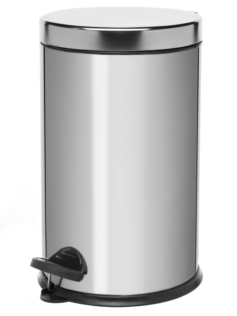 фото Ведро для мусора Navako Cassiopea 8L Chrome