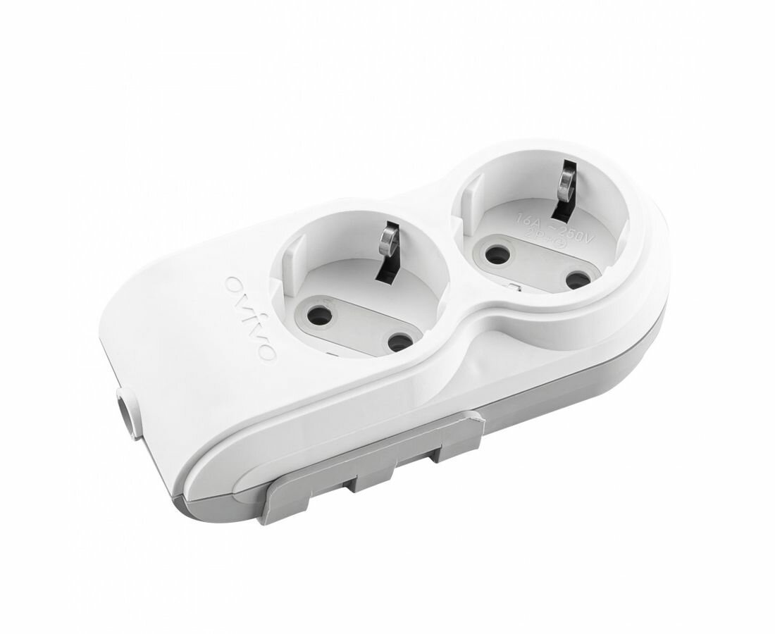 фото Ovivo колодка 2 гнезда с заземлением (Турция)