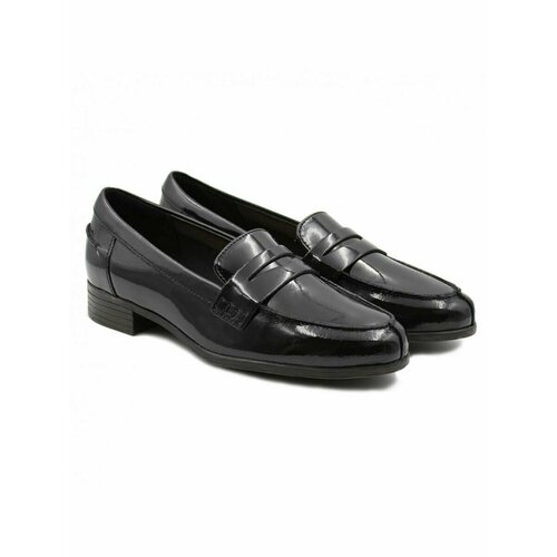 Лоферы Clarks, размер 5D UK, черный ботинки clarks размер 6 5d uk серый