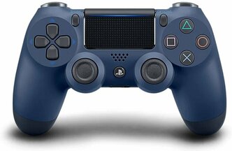 Беспроводной джойстик (геймпад) для PS4, Темно-синий / Bluetooth