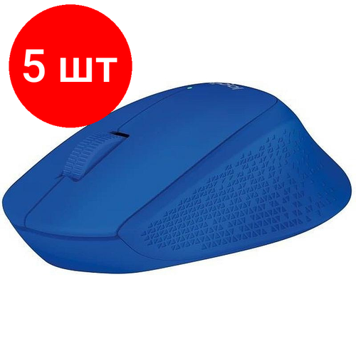 Комплект 5 штук Мышь компьютерная Logitech WRL M280 BLUE 910-004309 1418600₽