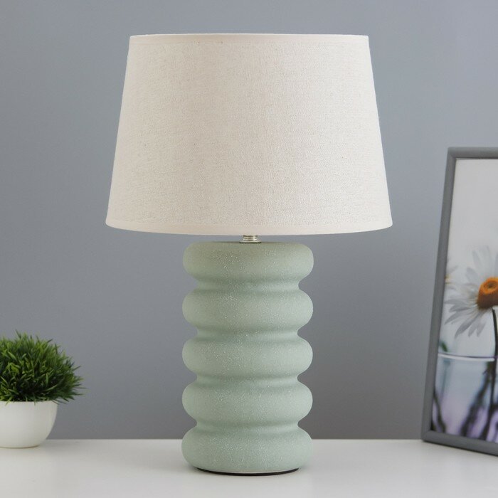 фото Настольная лампа "Беатриса" Е27 40Вт зеленый 30х30х41,5см 9724567