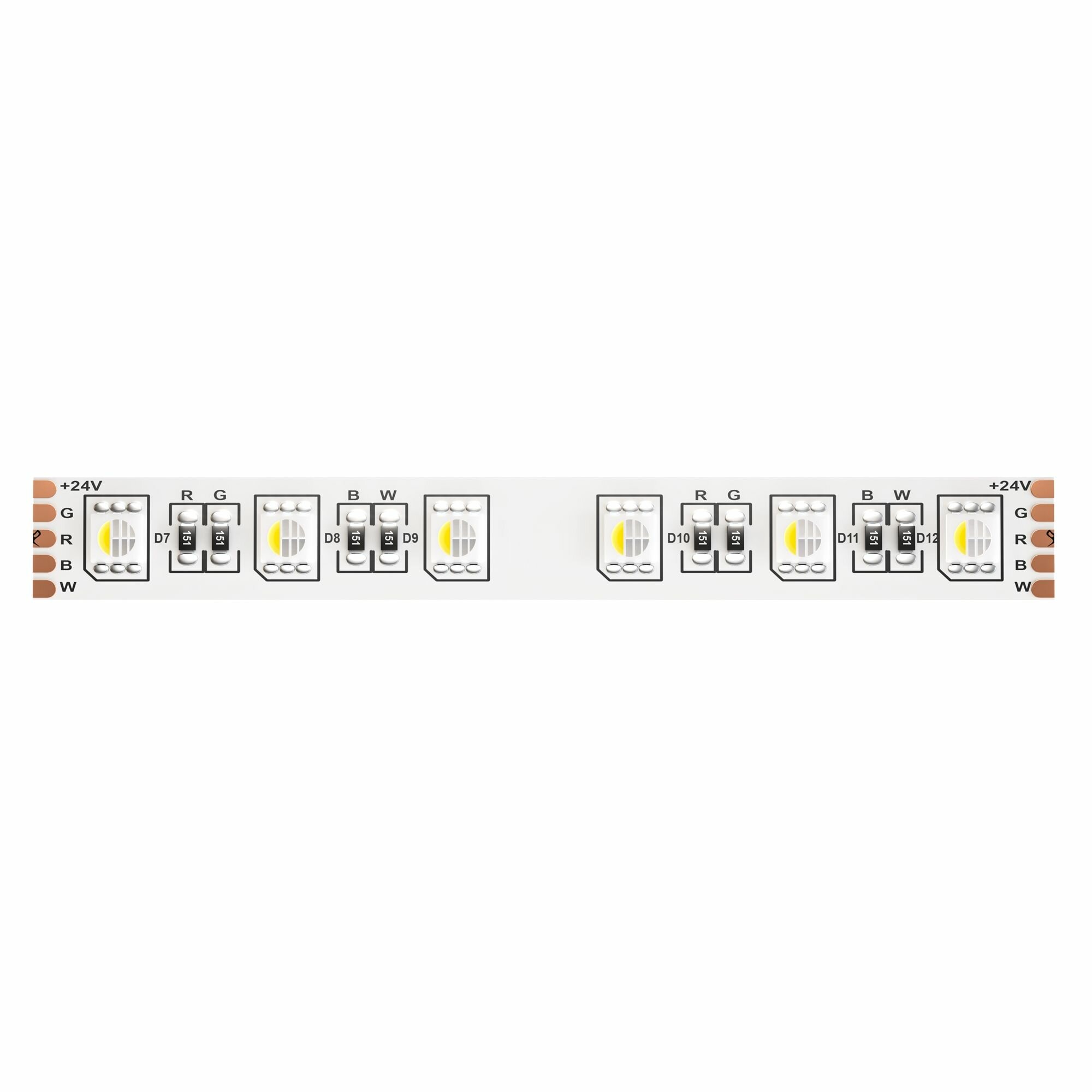 5м. Светодиодная лента белого цвета 4000К, 19,2W, 24V, 60LED, IP20 Led strip Maytoni 10180 - фото №11