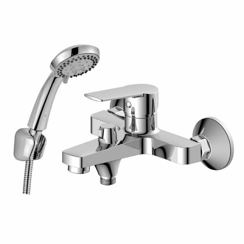 Смеситель для ванны Decoroom DR22036 с коротким изливом хром