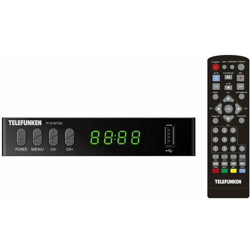 Ресивер DVB-T2 TELEFUNKEN TF-DVBT252, черный