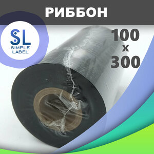 Риббон 110ммх300м, WAX 1 шт.