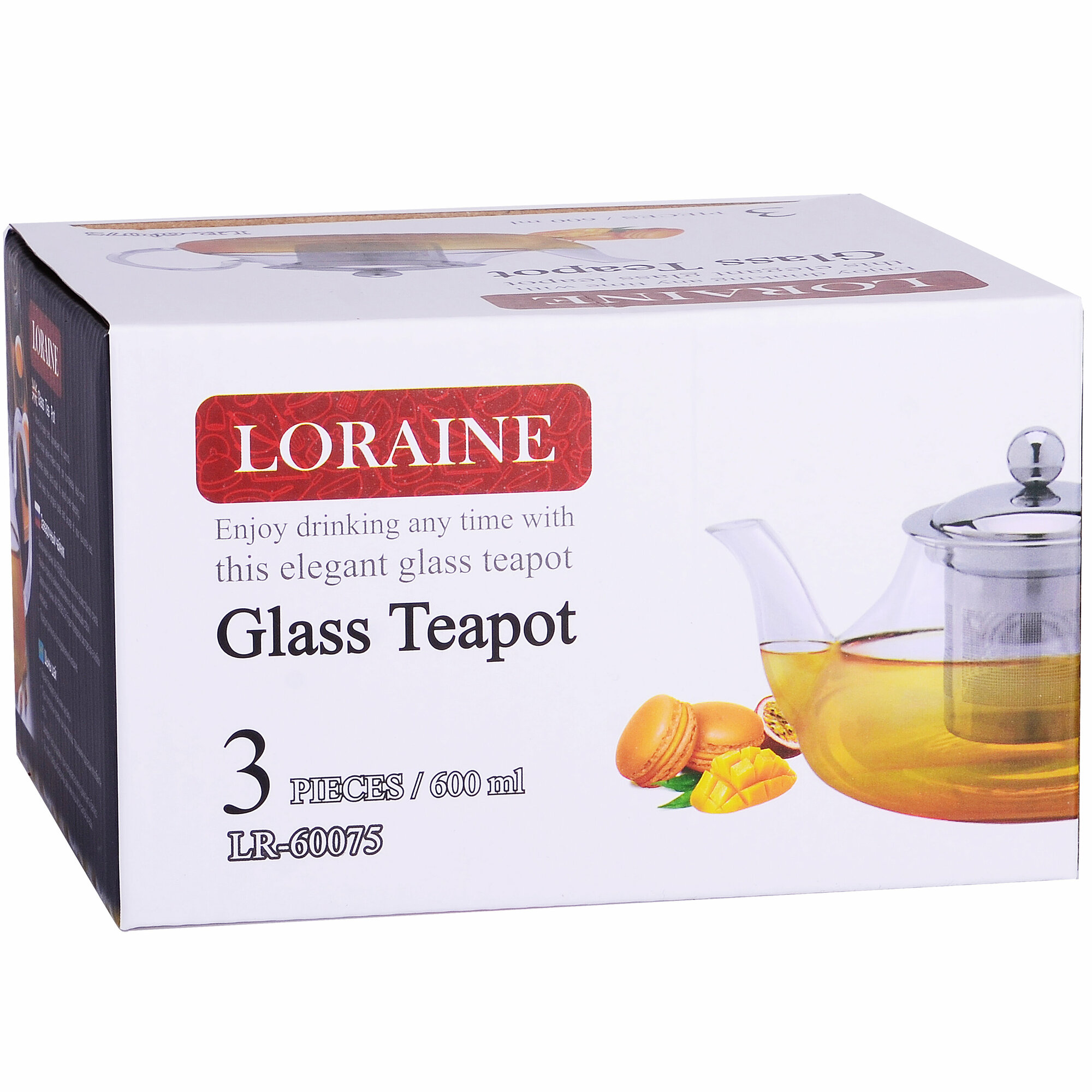Заварочный чайник 600мл Loraine 60075