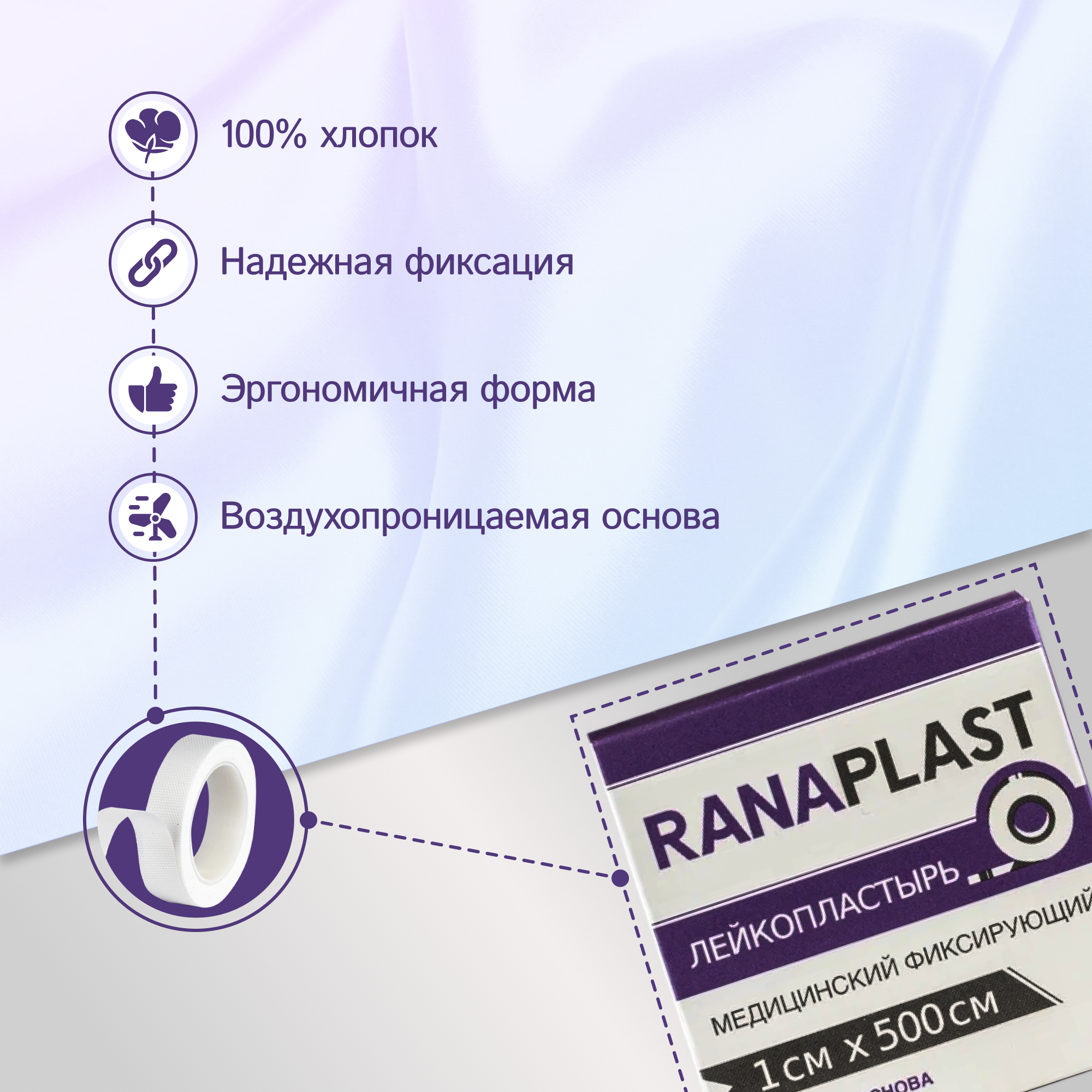 Картинки Ranaplast на шёлковой основе 1*500