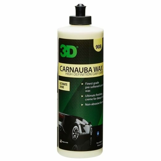 Карнаубский воск-крем 3D Carnauba Wax 908, 470мл