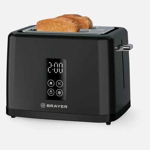 Изображение товара Тостер BRAYER BR 2113, 930 Вт, электронное управление, пластик/металл, черный