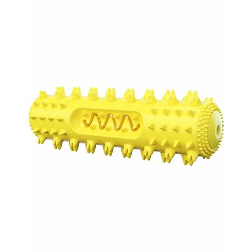 Игрушка для собак Палочка Дентал 15 см желтая
