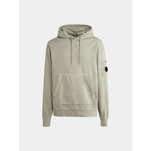 фото Худи c.p. company brushed & emerized lens, размер xl, зеленый