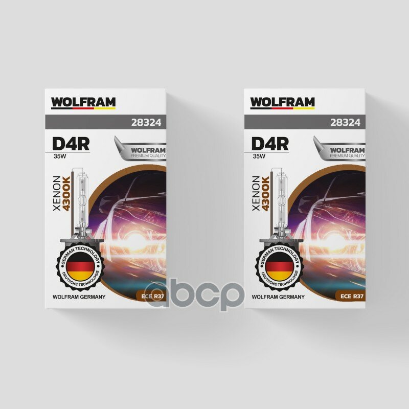 Лампа Ксеноновая D4r 4300K Wolfram Xenon Daylight 1 Шт. 28324 WOLFRAM арт. 28324