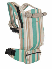 Амама Эрго-рюкзак с первых месяцев х-класнер V3, хлопок, цвет: бежево-мятный, полоски, эргорюкзак