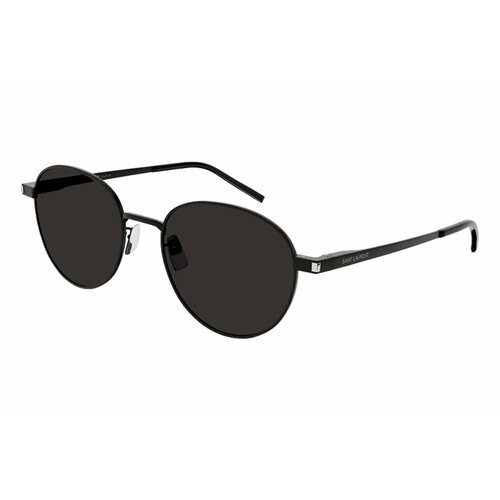 солнцезащитные очки sl 276 mica black black saint laurent черный Солнцезащитные очки Saint Laurent, черный, серый