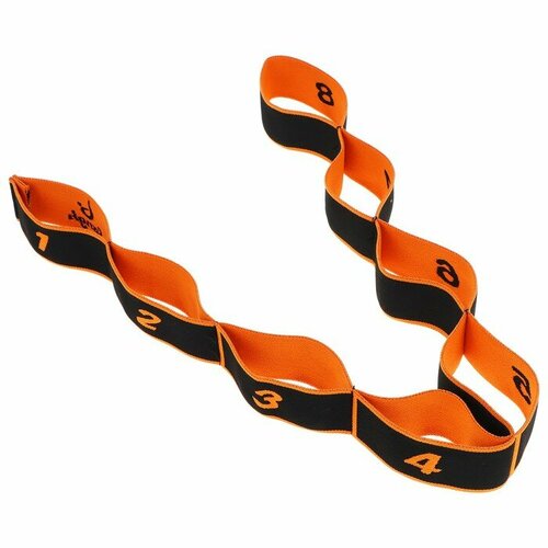 Эспандер-лента Sangh эластичная с захватами 90х4 см цвет оранжевый 815₽
