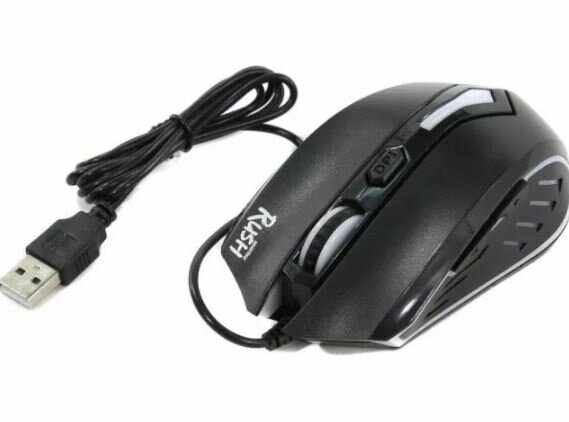 Мышь проводная игровая Smartbuy 712 RUSH USB черная с подсветкой (SBK-712G-K)/100