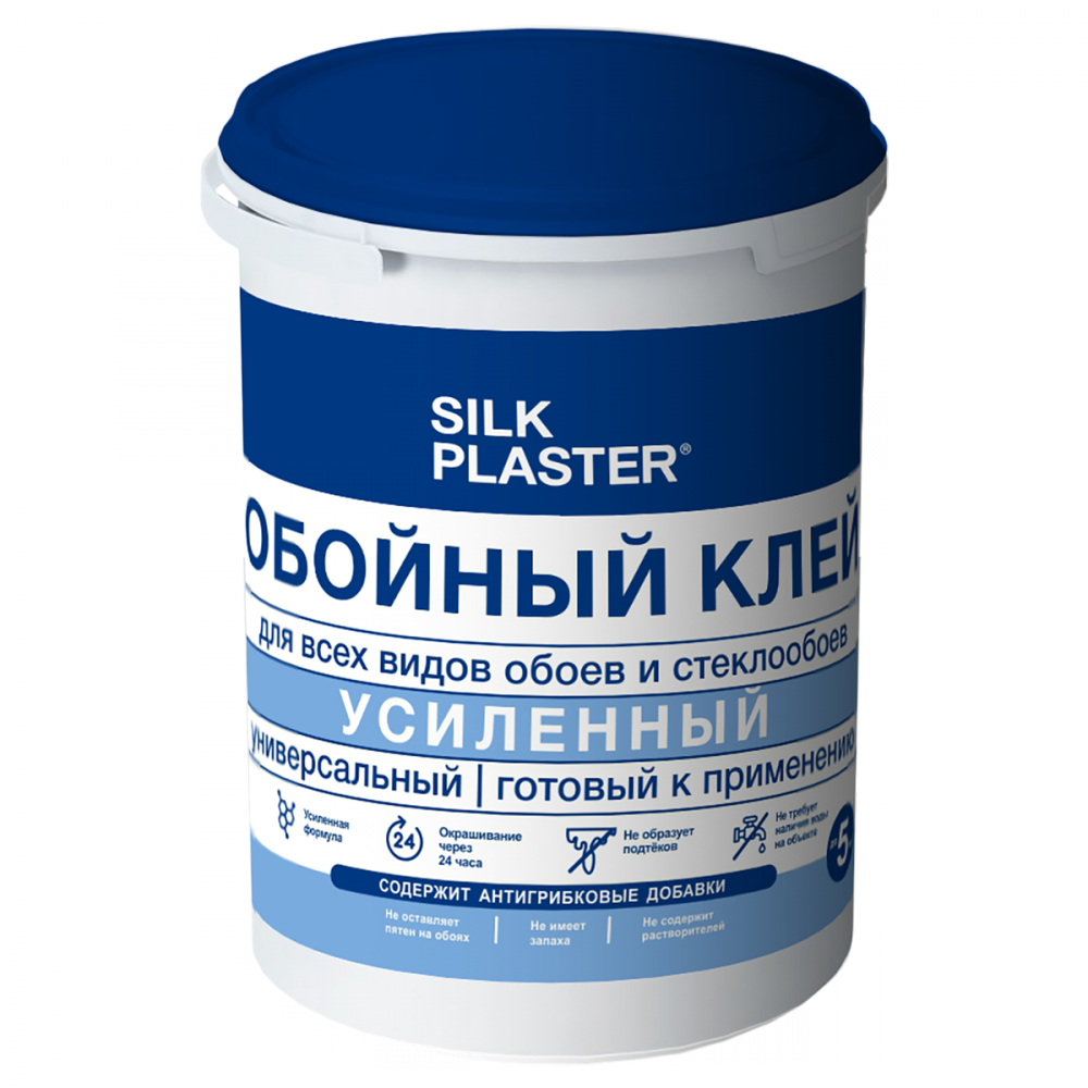 Клей Обойный Silk Plaster 1л Усиленный Готовый / Силк Пластер.