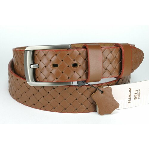 фото Ремень premium belt, размер 120, коричневый