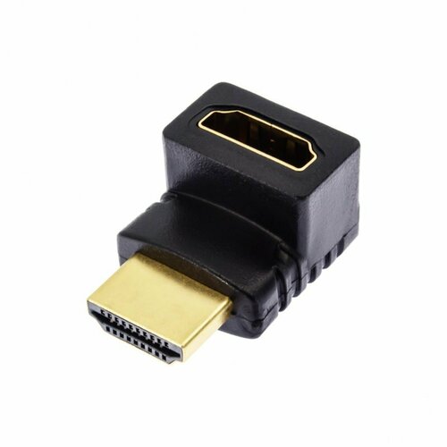 Переходник (адаптер) HDMI-HDMI (угловой 270°) переходник hdmi угловой hdmi male hdmi female