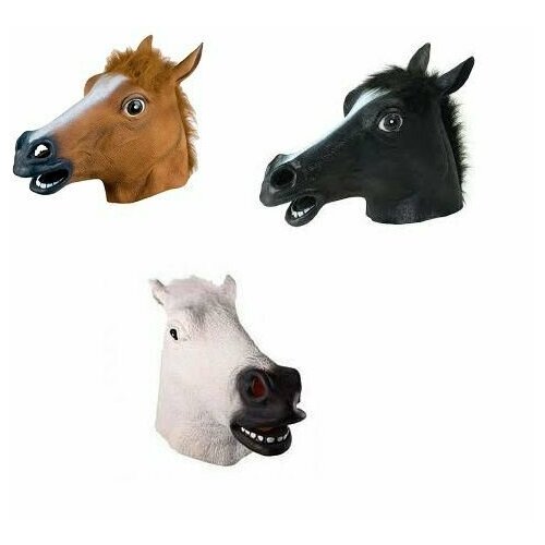 фото Маска карнавальная "голова лошади". набор 3 шт . нет бренда