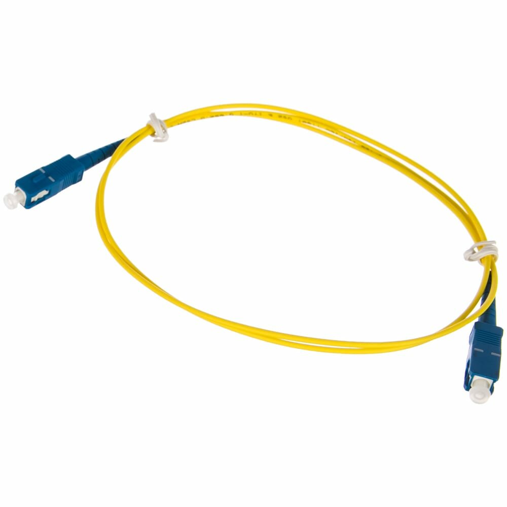 Соединительный волоконно-оптический шнур NIKOMAX желтый 1м NMF-PC1S2C2-SCU-SCU-001
