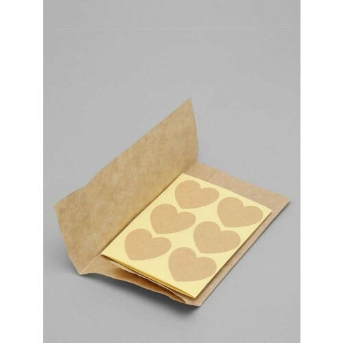 Самоклеящиеся наклейки-этикетки Сердце в наборе 24 штуки размер 39 х 39 см 499₽