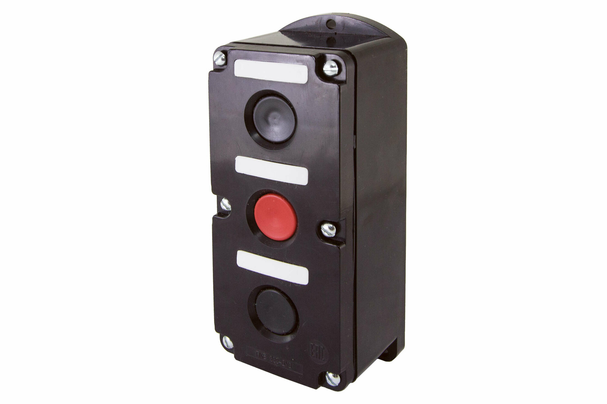 Пост кнопочный ПКЕ 212-3 У3, красная и две черные кнопки, IP40, TDM SQ0742-0005 (1 шт.)