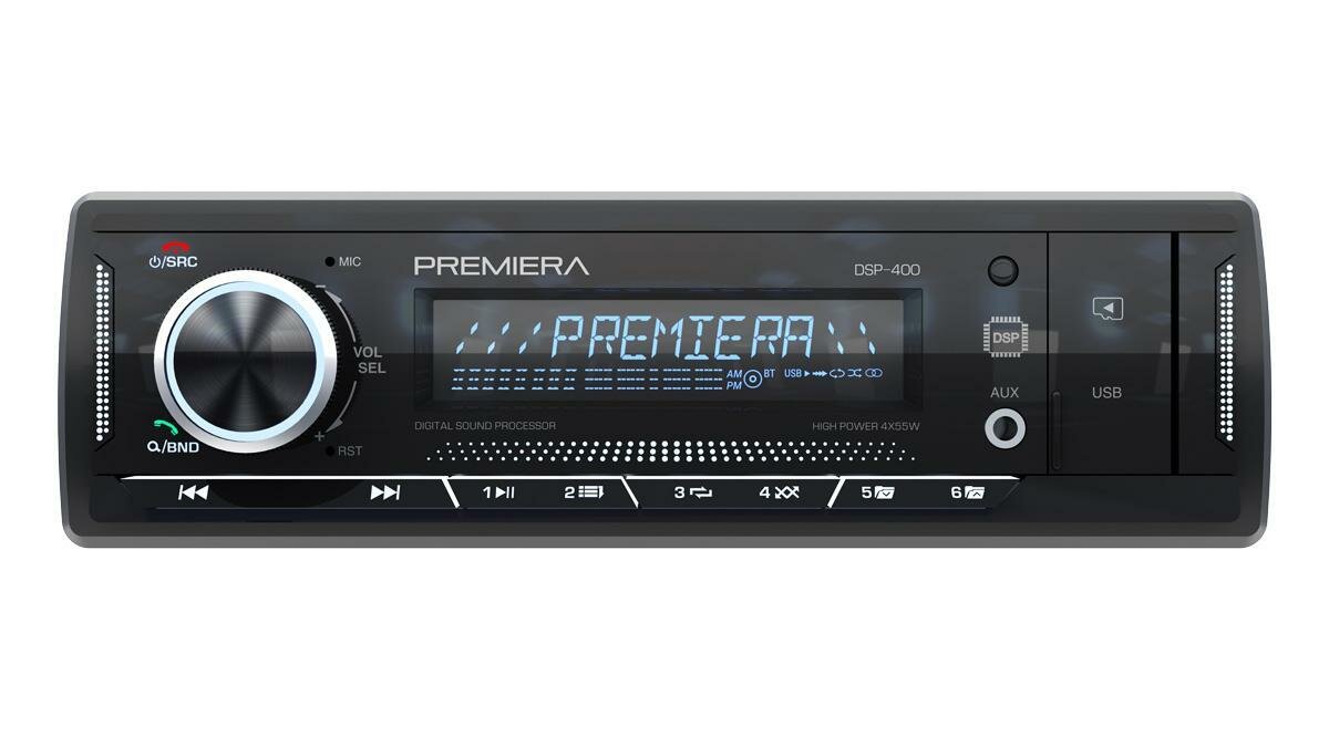 Автомагнитола PREMIERA DSP-400 FM/USB/SD ресивер с Bluetooth и DSP - процессором