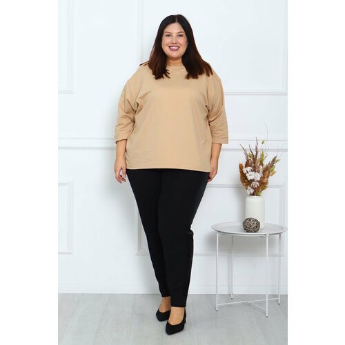 фото Брюки дудочки натали, размер 58, черный