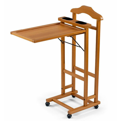 Напольная вешалка Alvaro Arredamenti Италия деревянная костюмная на колесиках 26000₽