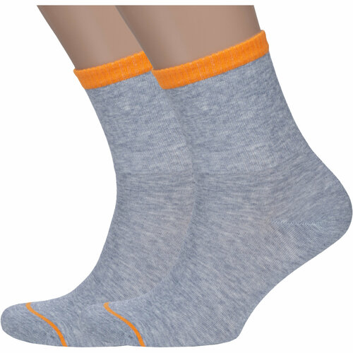 фото Носки rusocks, 2 пары, размер 25-27, серый