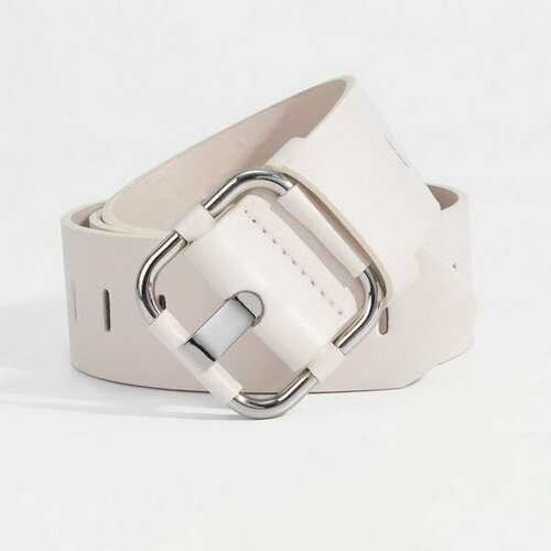 фото Ремень сима-ленд, размер 110, бежевый сима-лэнд