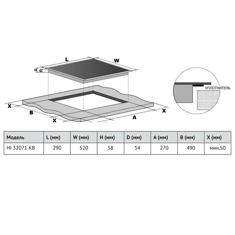 Индукционная варочная панель Korting HI 32071 KB - фотография № 2
