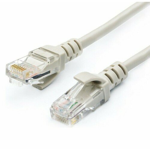 Кабель для интернета Патч-корд UTP RJ45, CAT.5e, 3 m серый патч корд utp 25 m литой rj45 cat 5e atcom серый atcom at9171