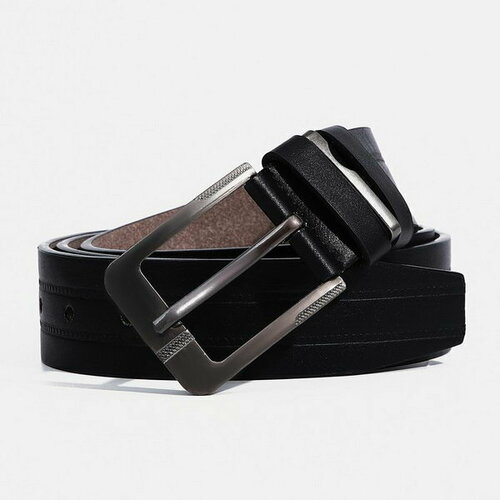 фото Ремень сима-ленд, размер 115, черный сима-лэнд