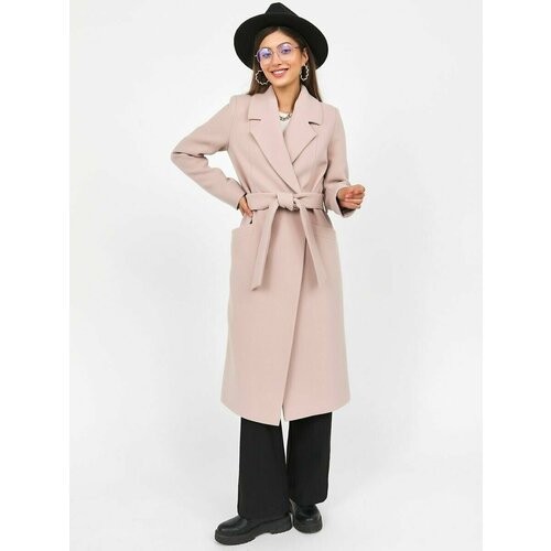 фото Пальто louren wilton, размер 48, бежевый