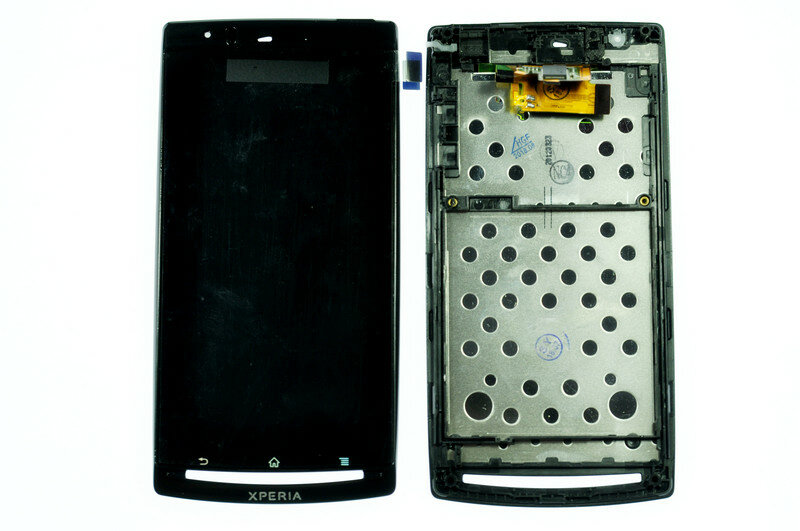 Дисплей (LCD) для SonyEricsson LT15/X12/LT18 Arc+Touchscreen в рамке