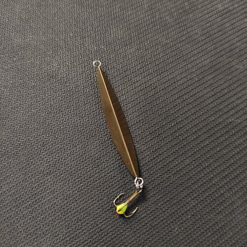 фото Блесна зимняя моропедка 50мм 8гр латунь-мельхиор нет бренда