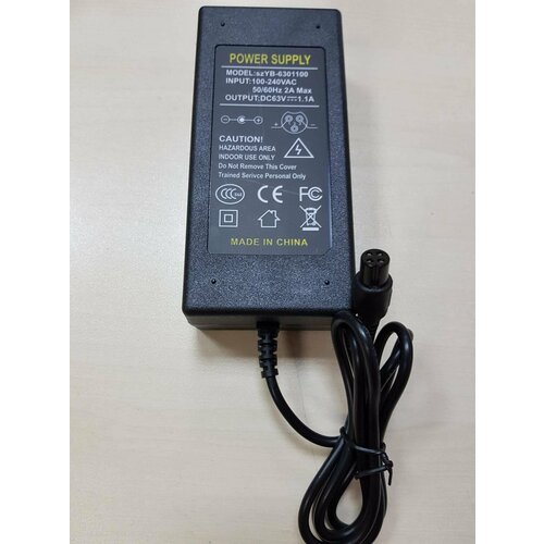 Блок питания для гироскутера 4 pin female 65W 63V 11A 146400₽