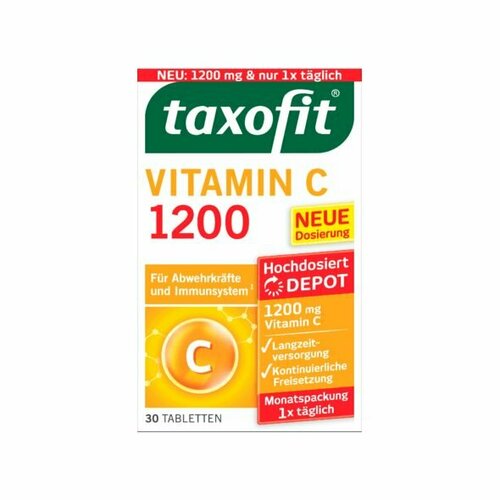 Taxofit Витамин С 1200, 30 штук