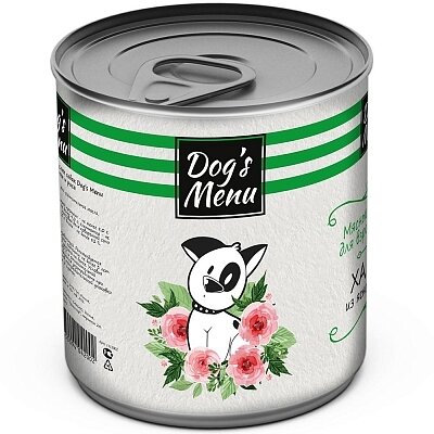 Dogs Menu 750 г консервы для взрослых собак хаггис из ягненка и риса 1х9 1112002  70569 (2 шт)