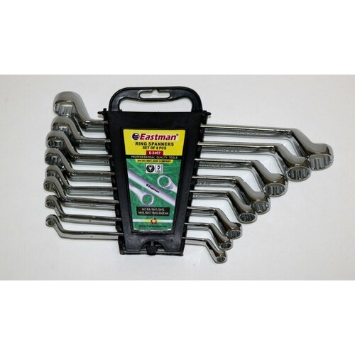 E-2407-8 Набор накидных ключей 8 предметов (кейс) Eastman E-2407-8 8