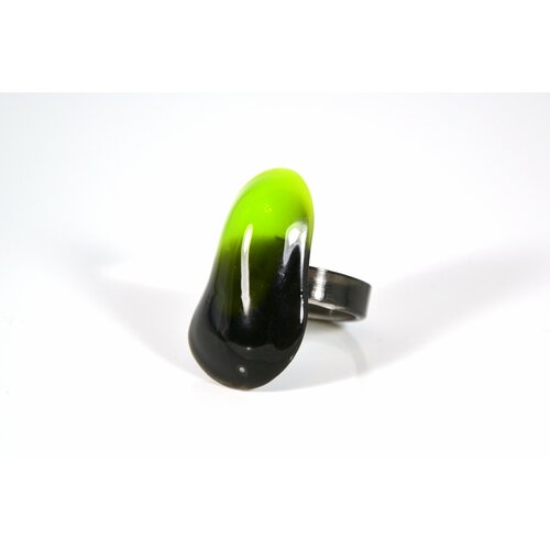 Кольцо Карамба, размер 21, зеленый, черный