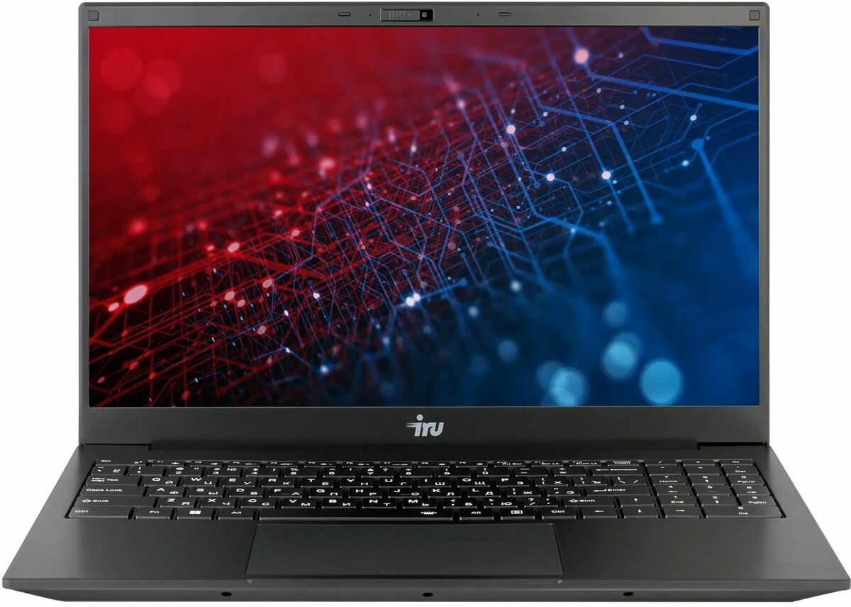 Ноутбук iRU Калибр 15TLI 15.6", IPS, Intel Core i5 1135G7 2.4ГГц, 4-ядерный, 8ГБ DDR4, 512ГБ SSD, Intel Iris Xe graphics , Free DOS, черный